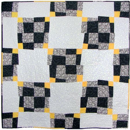 A quilt project, 'Four Play 2,' by Joy-Lily. Click to enlarge.