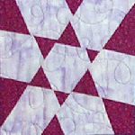 A quilting block from Joy-Lily's new book, Carefree Quilts.