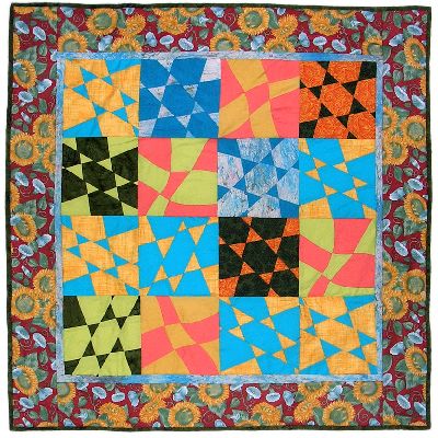 A quilt project, 'Jewish Baby Quilt' by Joy-Lily. Click to enlarge.