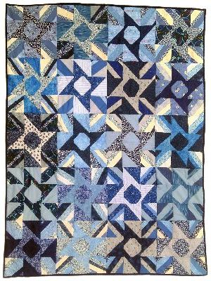 A quilt project, 'Blue Tuscan Sun' by Joy-Lily.