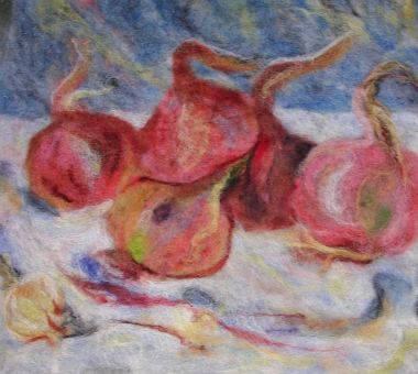 felted onions