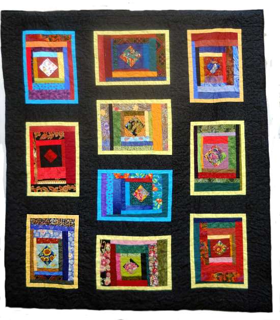 Quilt by Joy-Lily titled: Dinner For Ten Number 2. Click to enlarge.