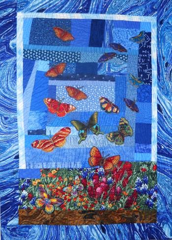 Quilt by Joy-Lily titled: Into the Blue. Click to enlarge.