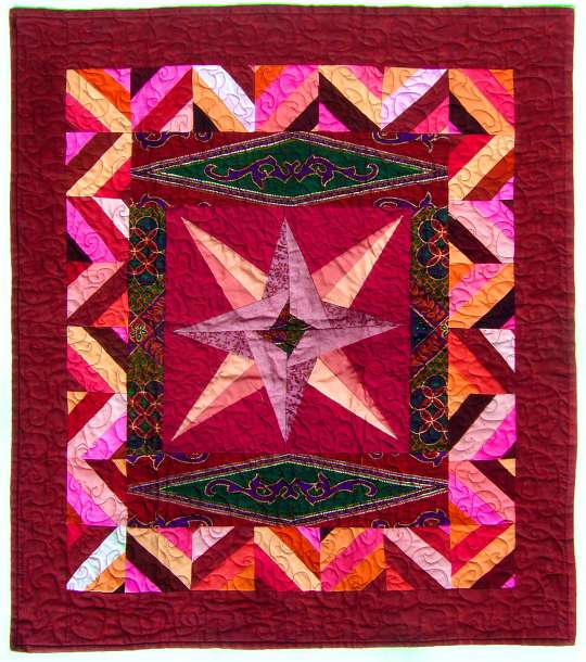 Quilt by Joy-Lily titled: Persian Star. Click to enlarge.