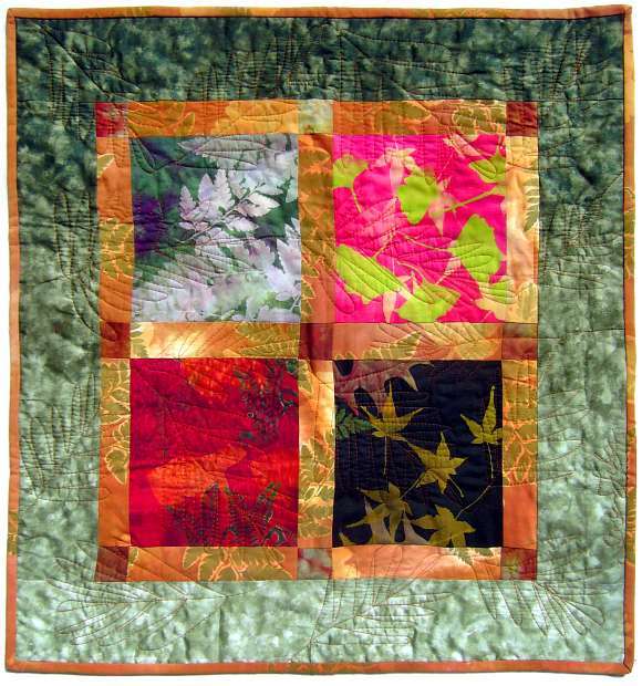 Quilt by Joy-Lily titled: Window on the Seasons. Click to enlarge.