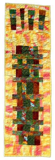 Quilt by Joy-Lily titled 'DoorIntoCubism.'