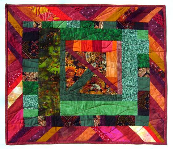 Quilt by Joy-Lily called 'Andy's Garden.' Click to enlarge.