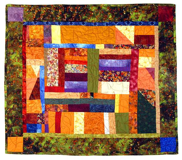 Quilt by Joy-Lily called 'Indian Summer.' Click to enlarge.