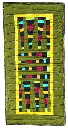 Quilt by Joy-Lily titled 'Spring is Sprung, Cha Cha Cha.'